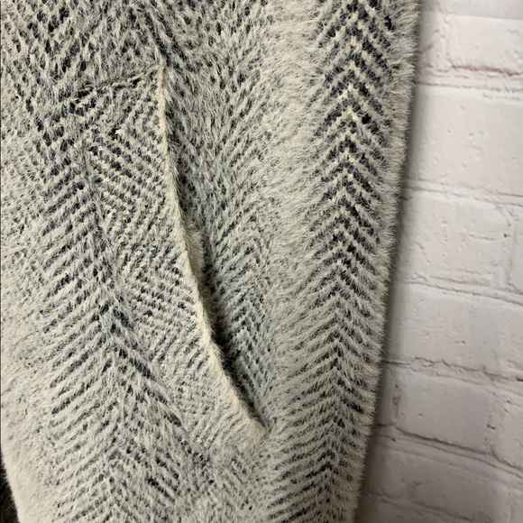 NVLT Knit Herringbone Gray Trench Coat Size 2X - Picture 4 of 6